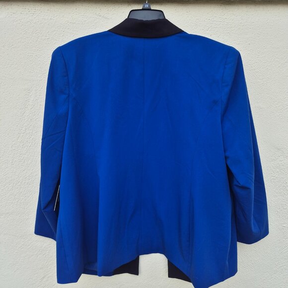 NWT Eloquii Cobalt Blue Tuxedo Blazer Size 22 - Picture 9 of 14